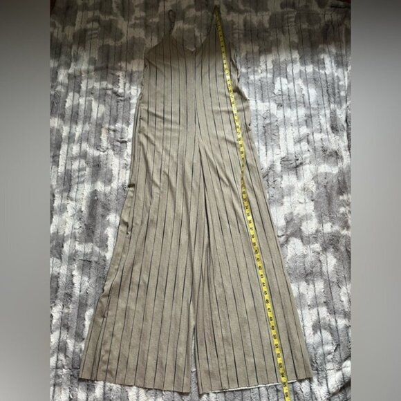 Zara Striped Flowy Jumpsuit with Straps Size Small - Picture 7 of 10